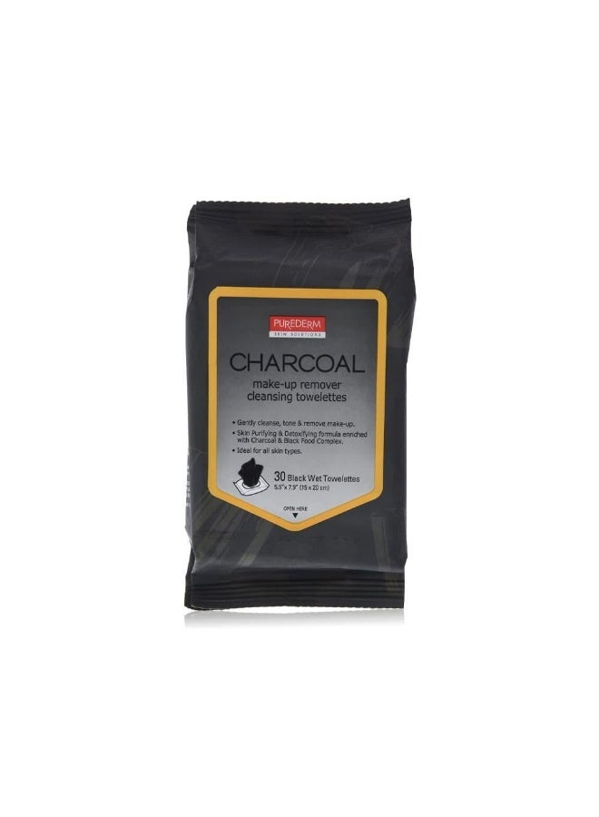 Charcoal Makeup Remover Wipes - 30 Wipes